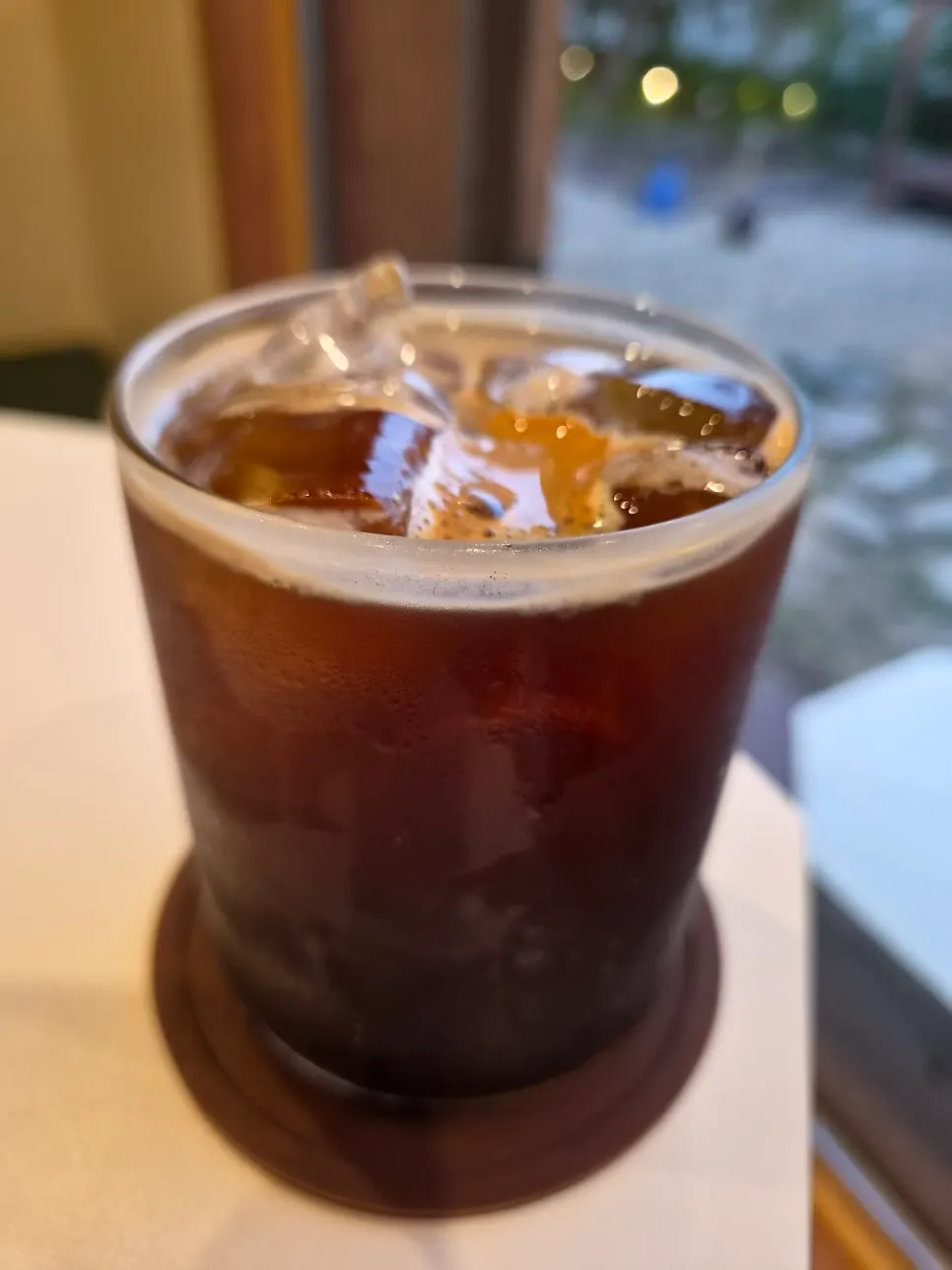 Iced Americano switched to decaf