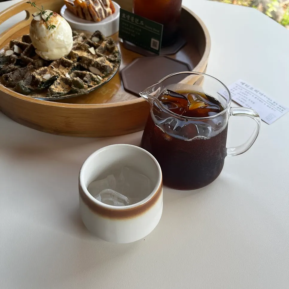 Bean information card served with the drip coffee
