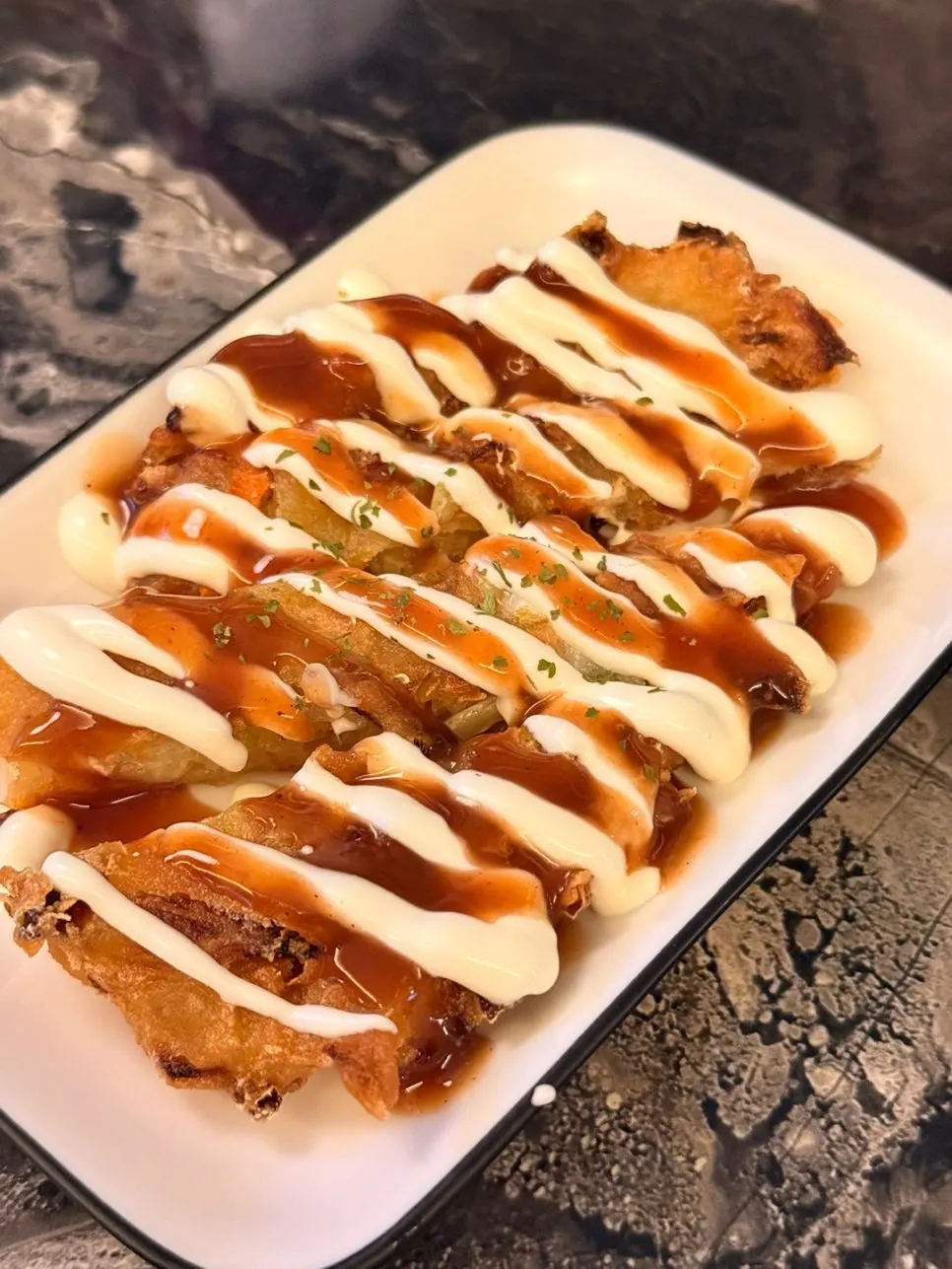 Crispy complimentary fried dish