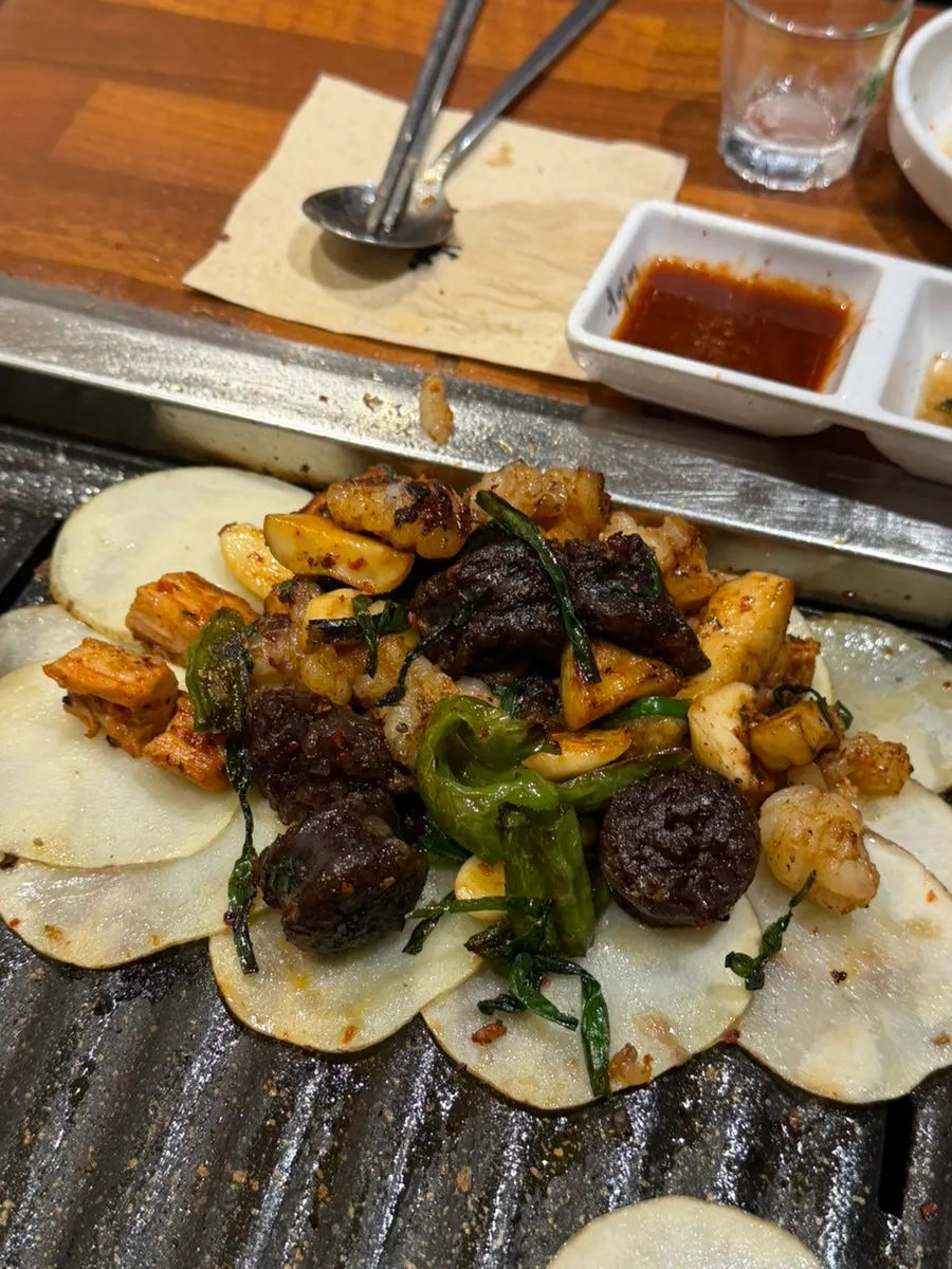A finished bite of the potato wrap