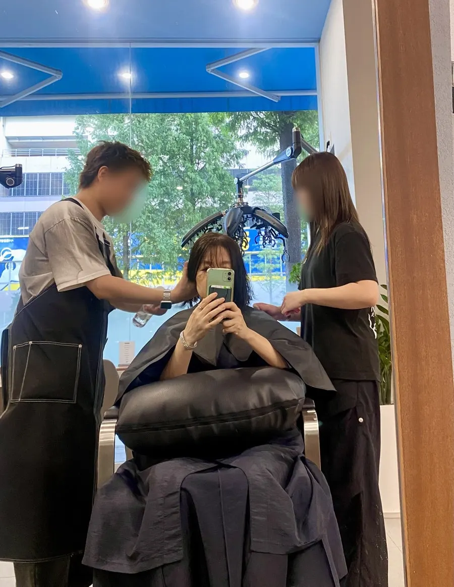Shiseido clinic product used at the buildup-removal stage