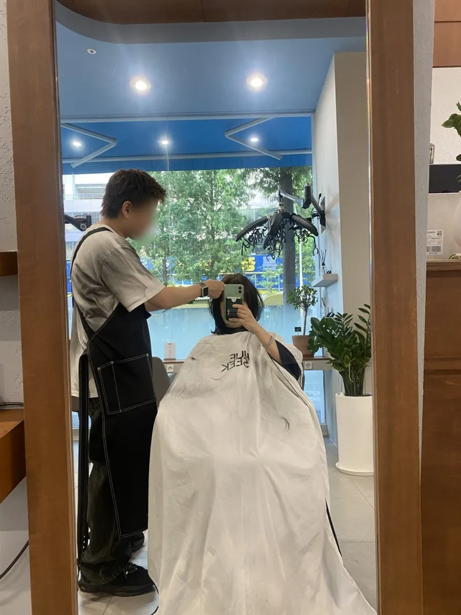 Hair calmed down after the Shiseido clinic