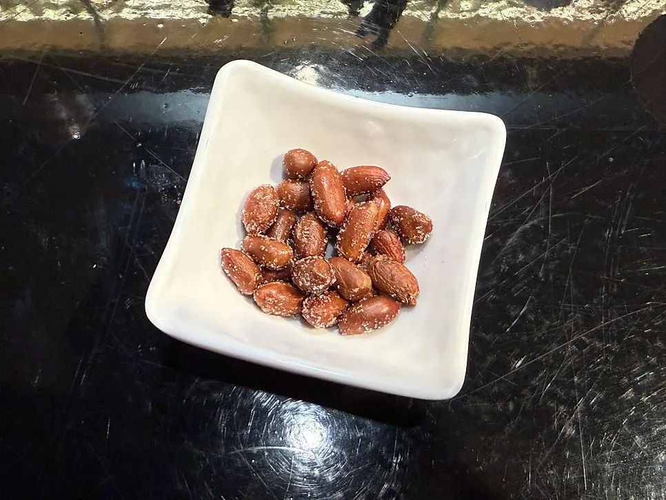 Peanuts served as a default side dish