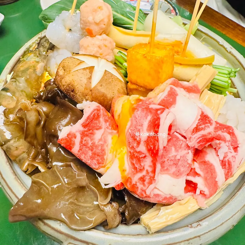푸주와 목이버섯, 완자가 든 마라전골
