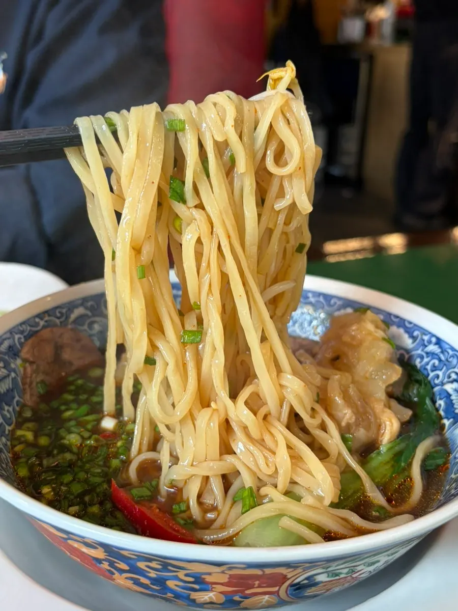 Beef shank and tendon in the beef noodle soup