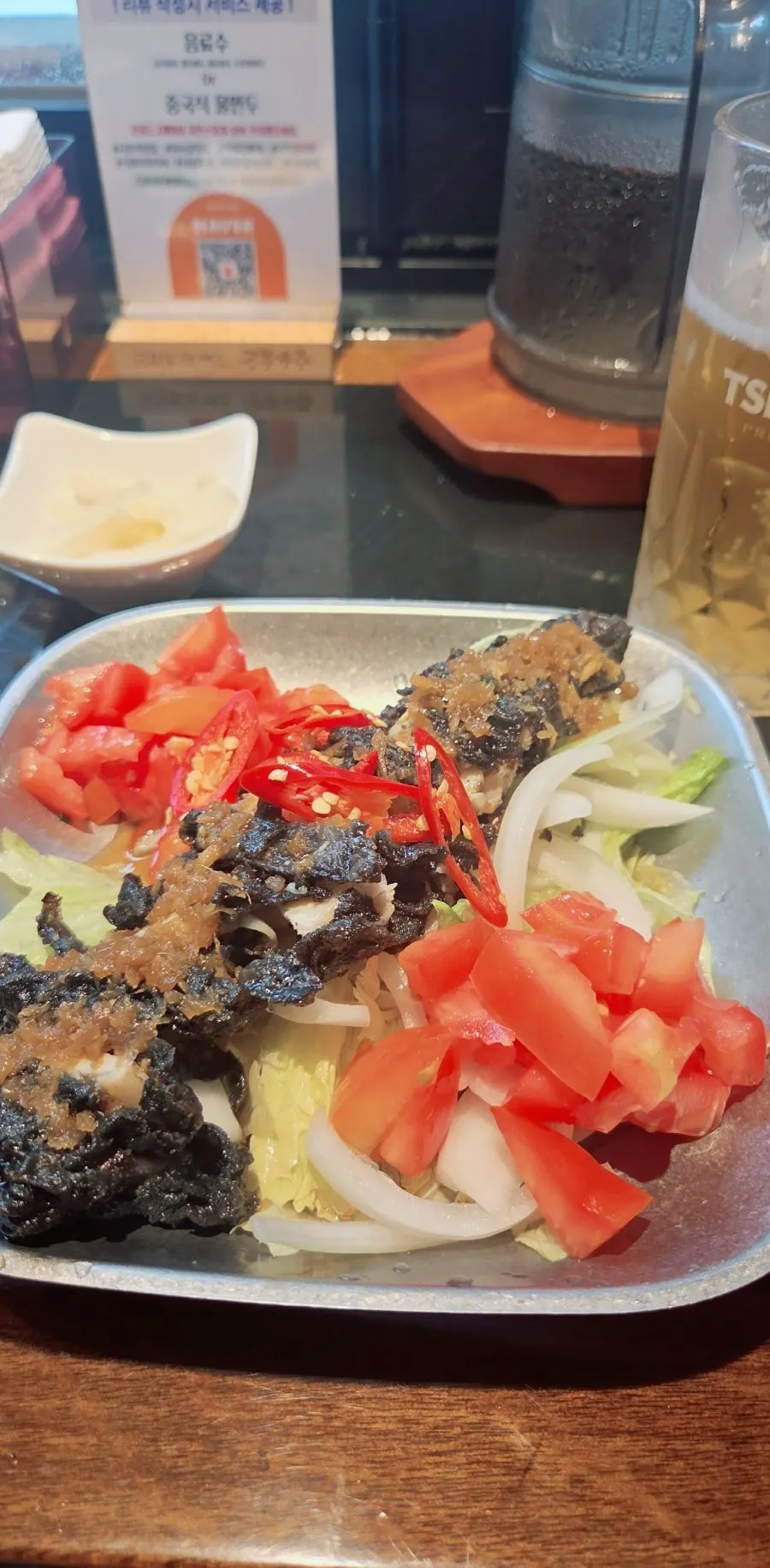 후후관 홍콩식 유린기 한 접시