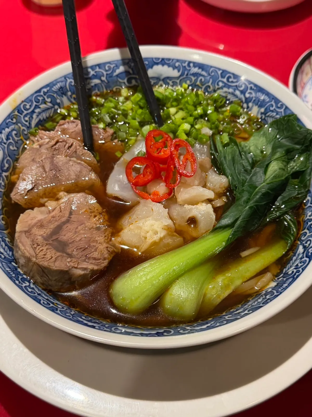 Chinese-style stir-fried water spinach at Huhugwan