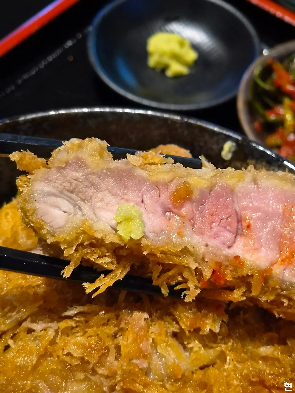 A big spoonful of the katsudon