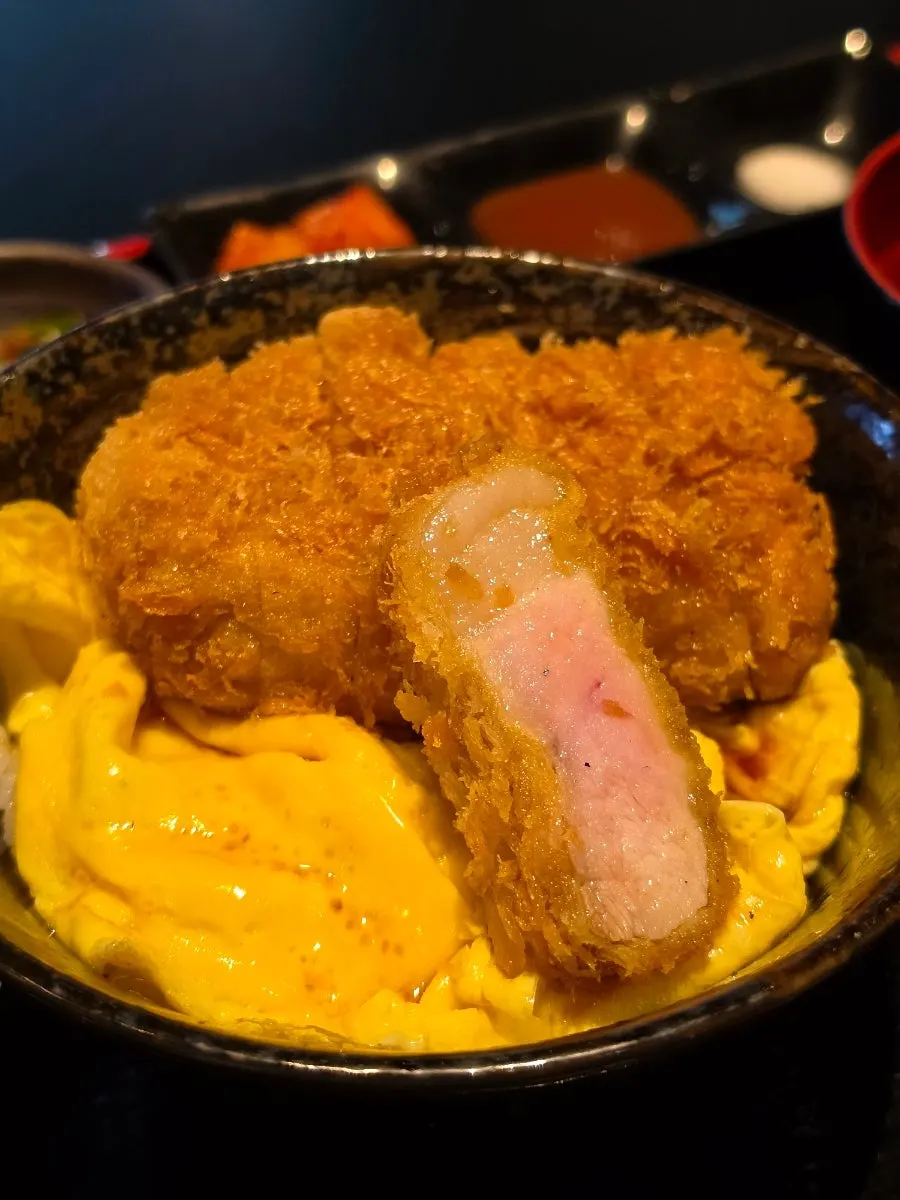 A bowl of loin tare katsudon