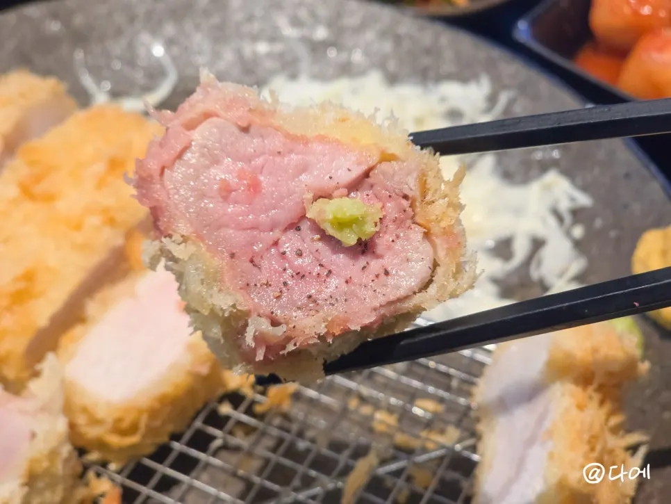 Cross-section of the juicy fillet cutlet