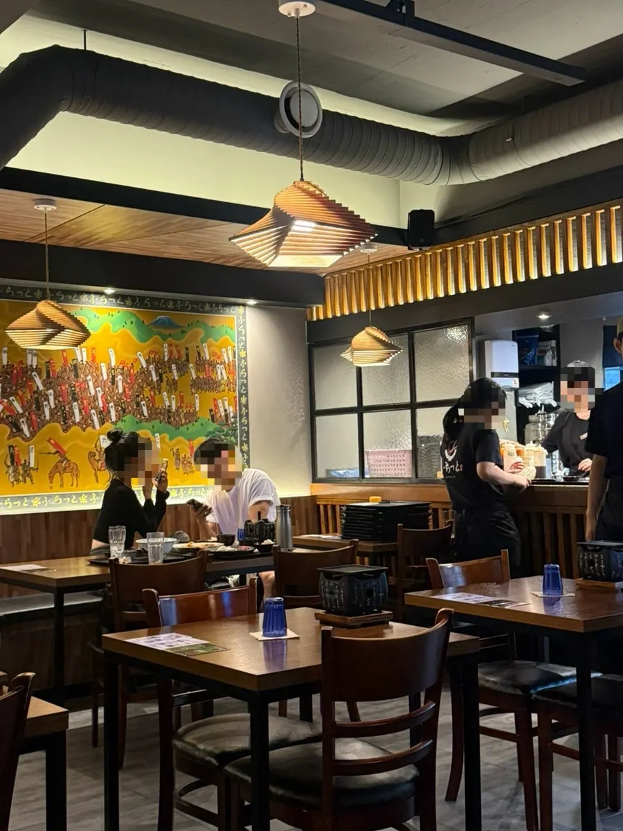 Indoor seating and interior decor at Hurato Sikdang