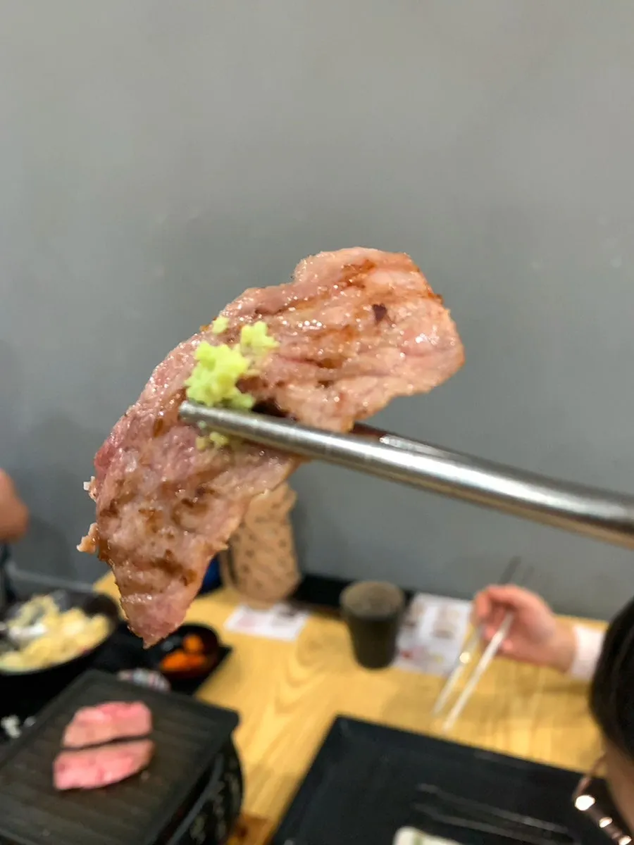 후라토식당 식사 마무리 테이블
