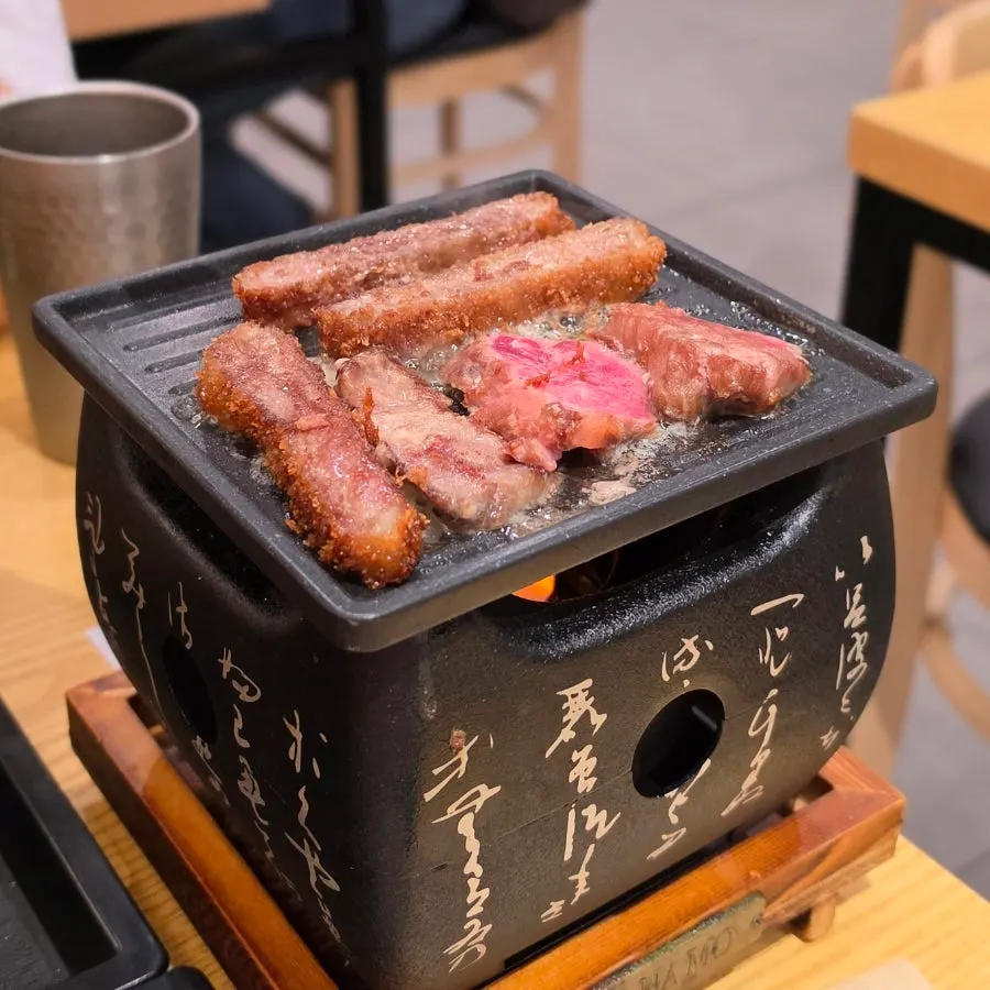 Gyukatsu grilled crispy with melted butter