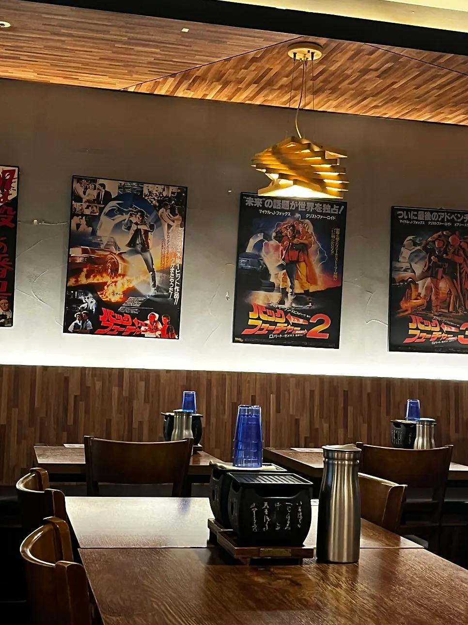 Interior seating and group tables at Hurato Sikdang