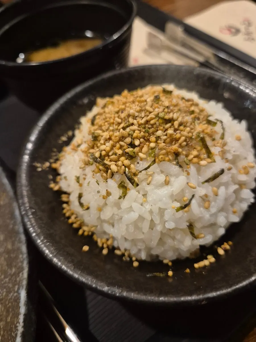 Fresh wasabi served with the gyukatsu