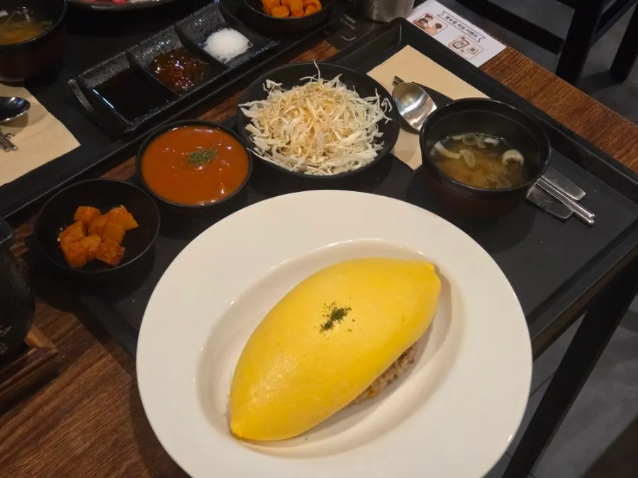 규카츠 한 조각 클로즈업