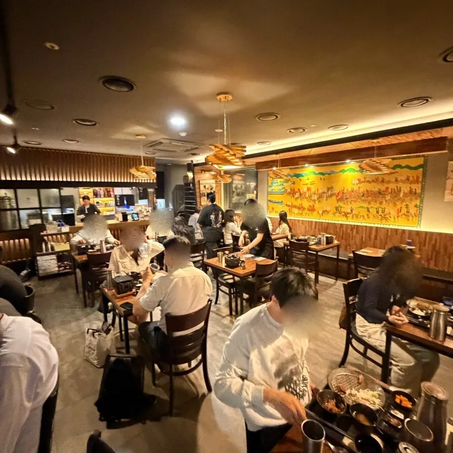 Fully packed dining hall at Hurato Sikdang on a weekday evening