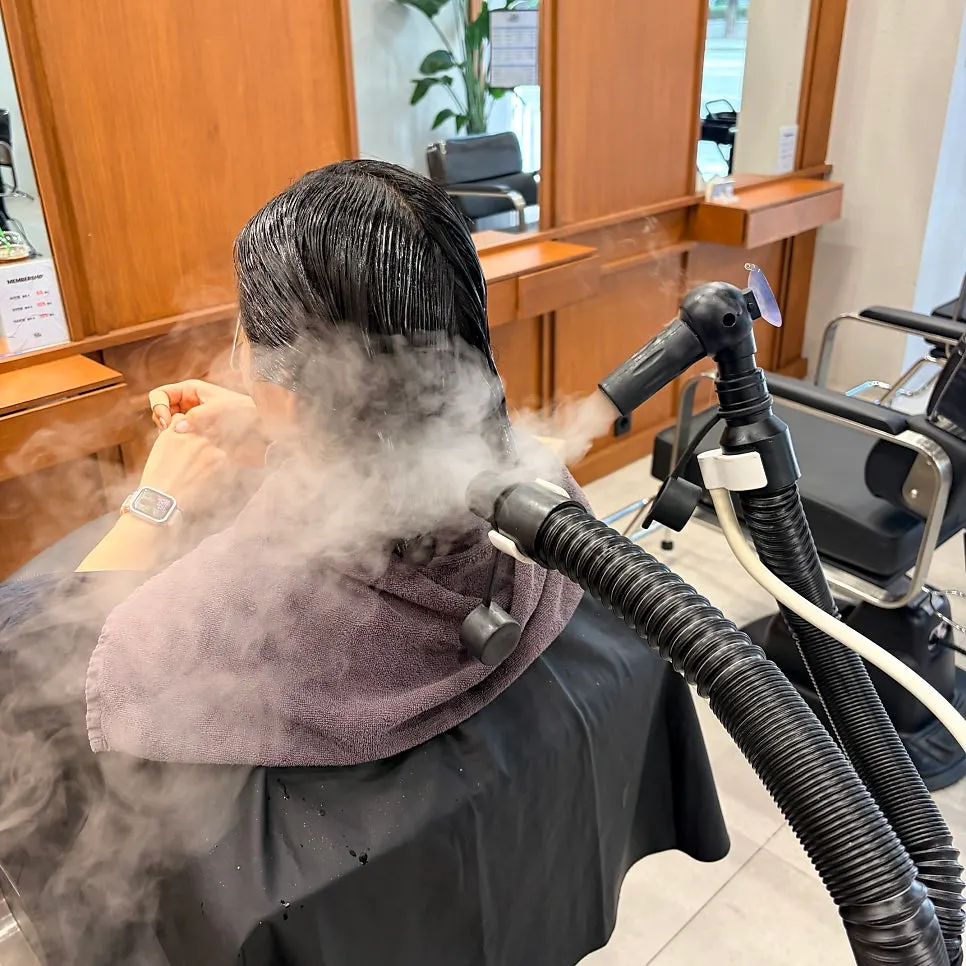 Steam step helping nutrients absorb during the clinic