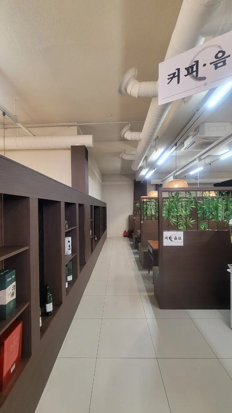 Interior accented with bamboo decor