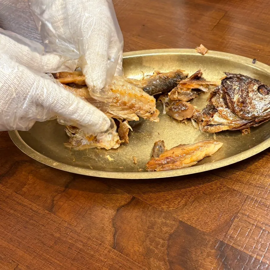 Bori-gulbi grilled fresh from the wood-fired oven