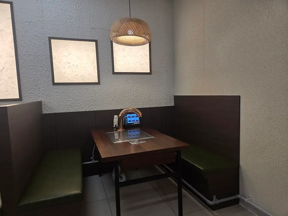Dessert corner with drinks and coffee