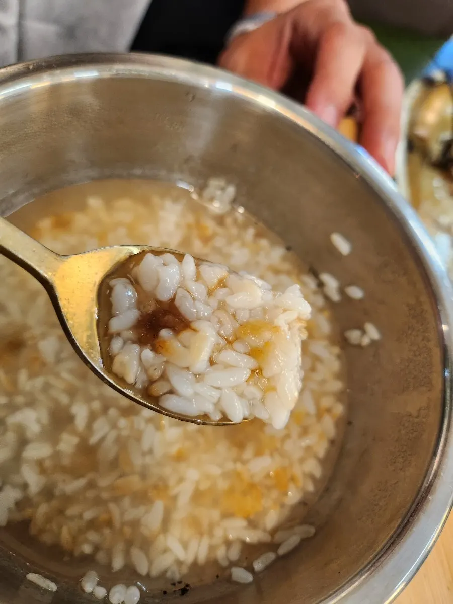 Fire-grilled pork eaten with rice