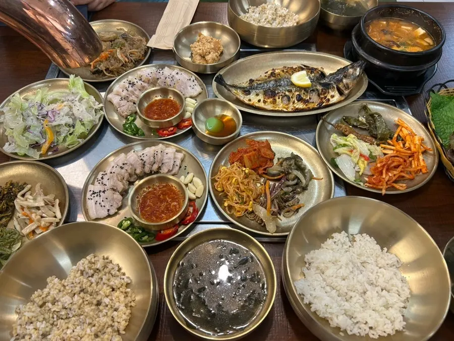 Standard doenjang stew served with the set menu