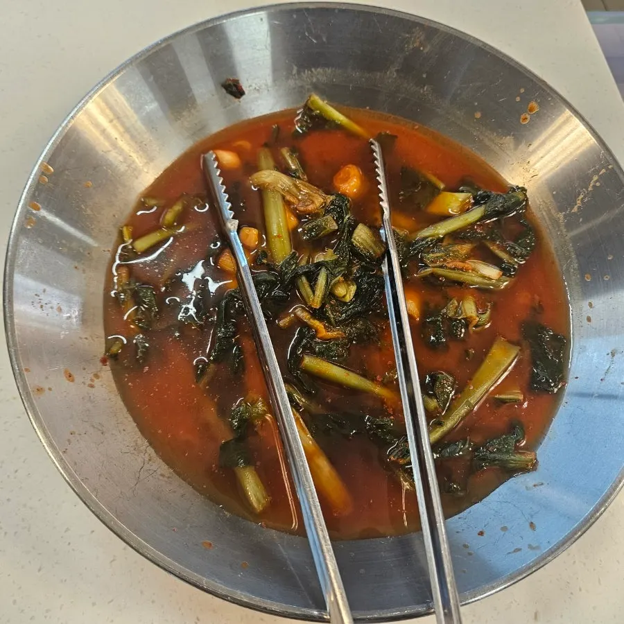 About 20 side dishes at Hwadamga's self-serve bar