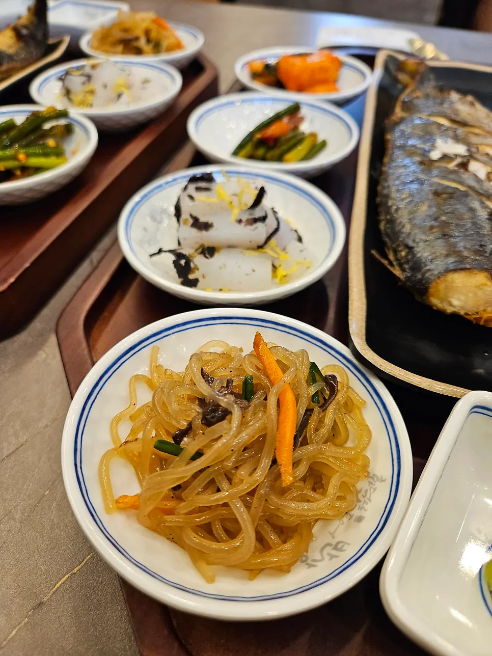 Final look at the completed fish grill set meal