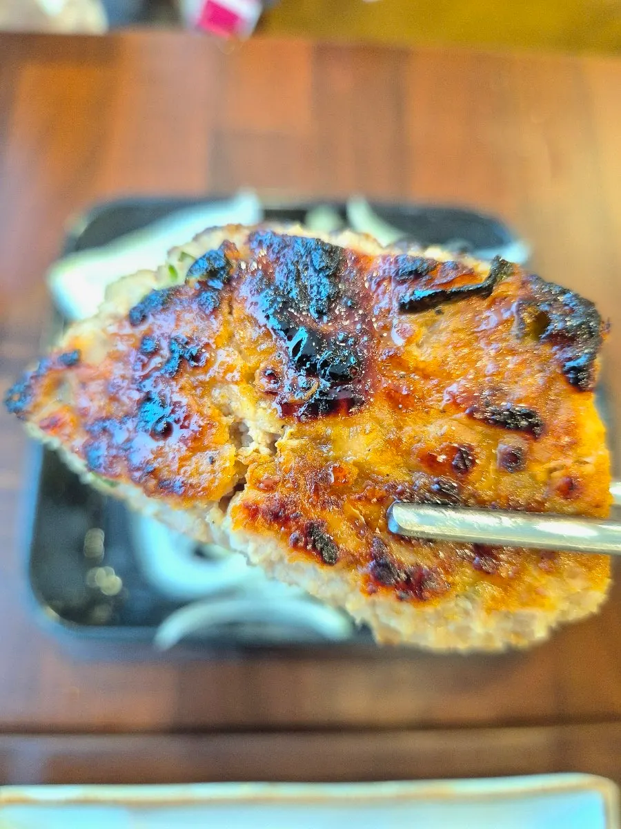 Cross-section of smoky tteokgalbi