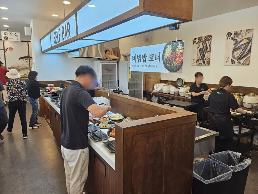 화덕으로간고등어 신탄진점 셀프바 코너