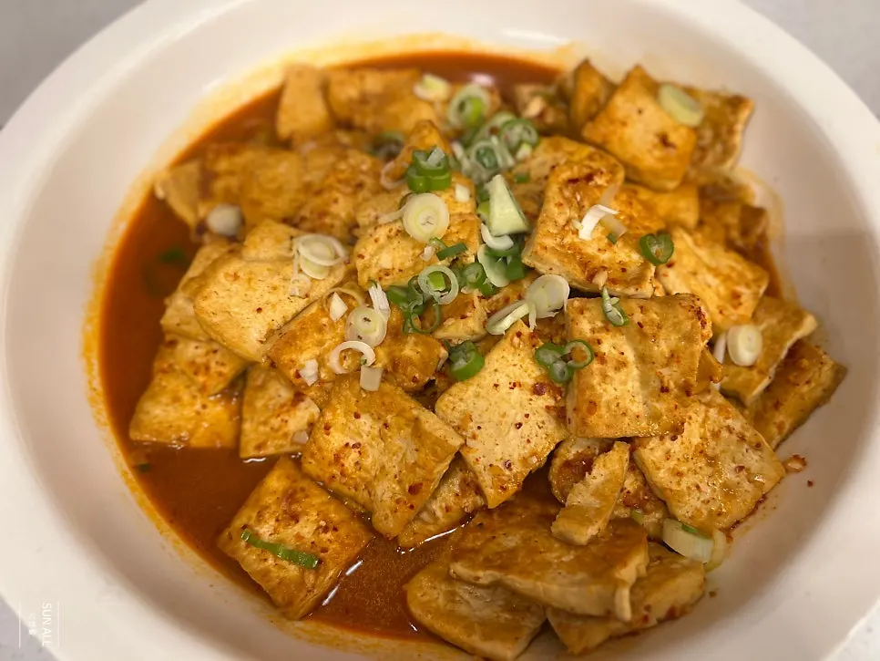 셀프바에 차려진 밑반찬