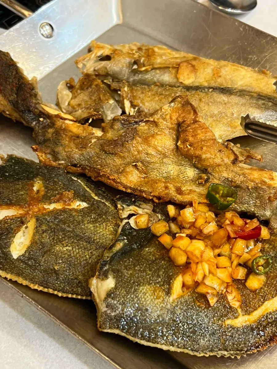 Seasonal grilled fish and charcoal-grilled bulgogi spread