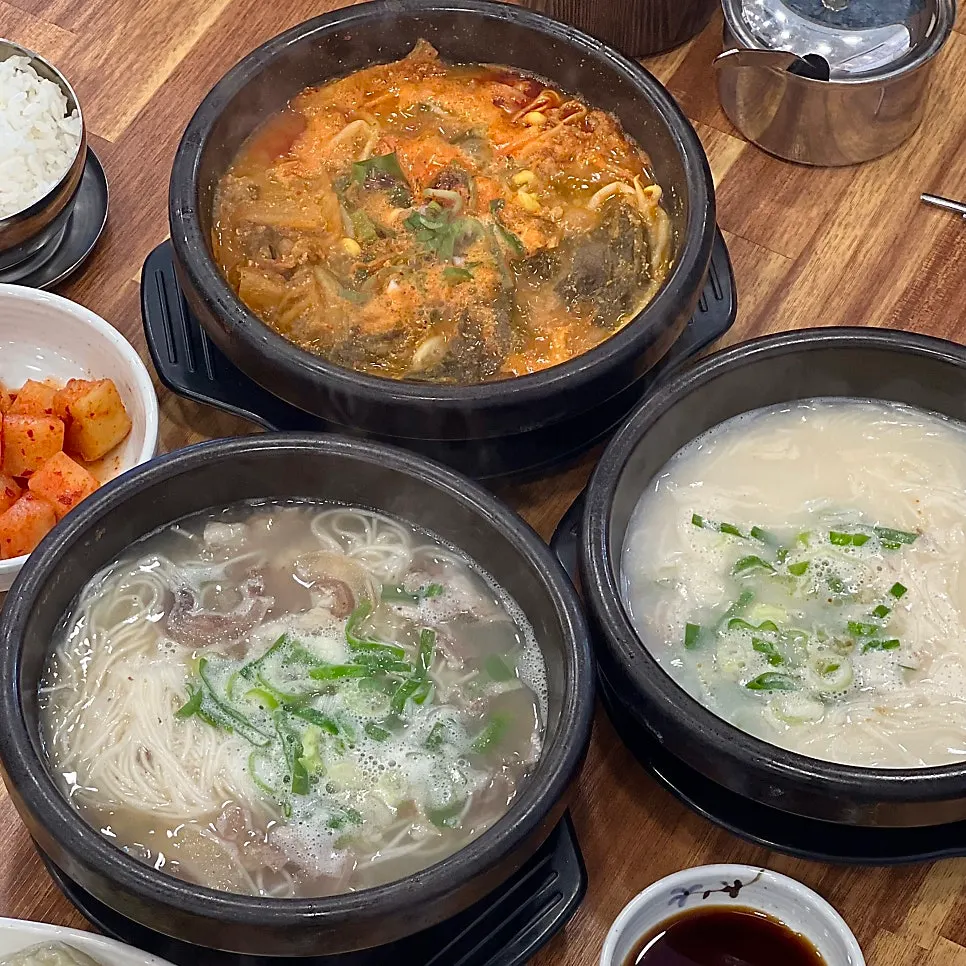 平安道食堂湯飯用餐結尾