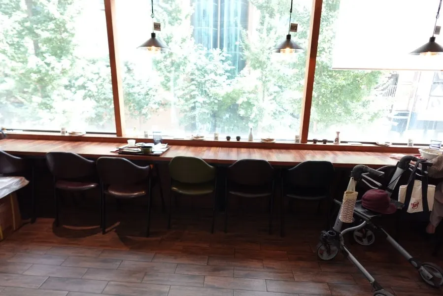 Sunlit window seating