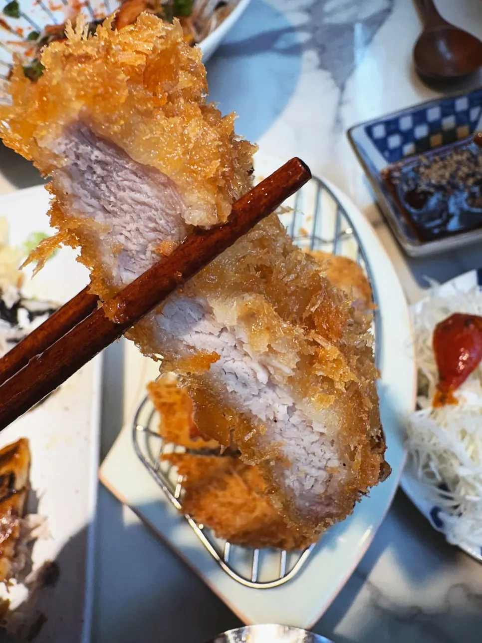 Thick Korean pork tonkatsu