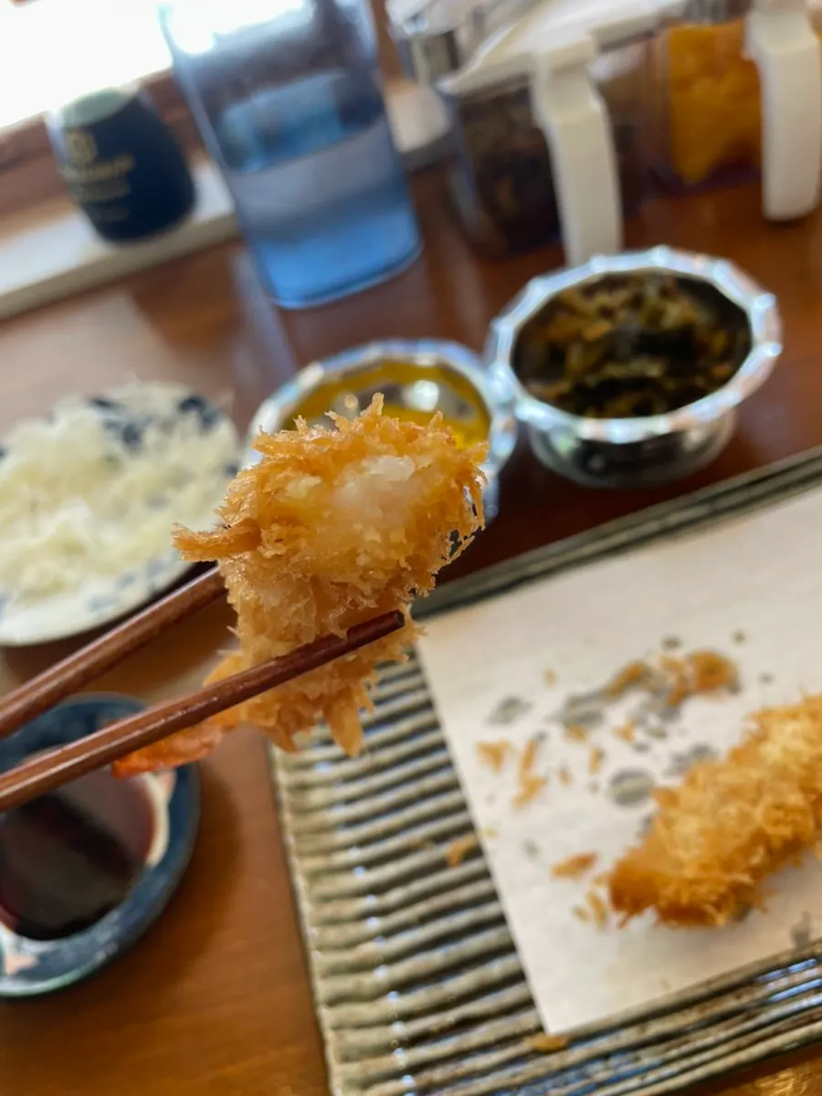 A plate of crispy-battered shrimp tempura