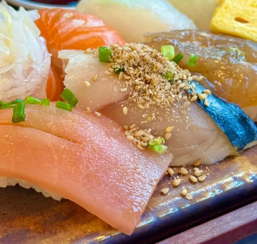 Japanese dishes made with fresh ingredients