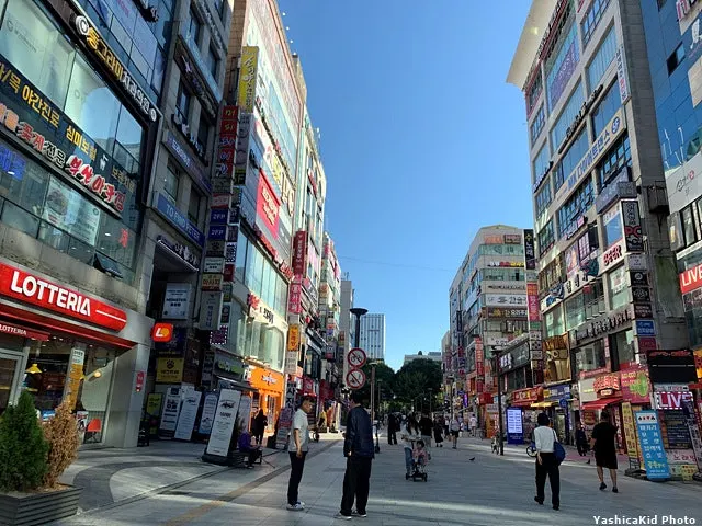 화정역 남쪽 광장과 화정 이마트 사이 거리