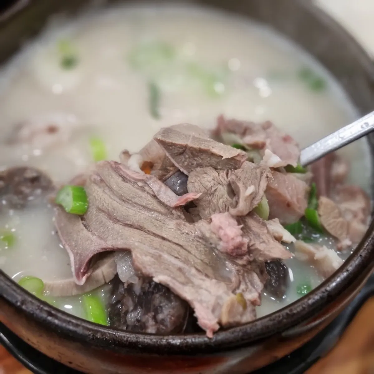 평안도식당 화정점 순대국 정식 상차림