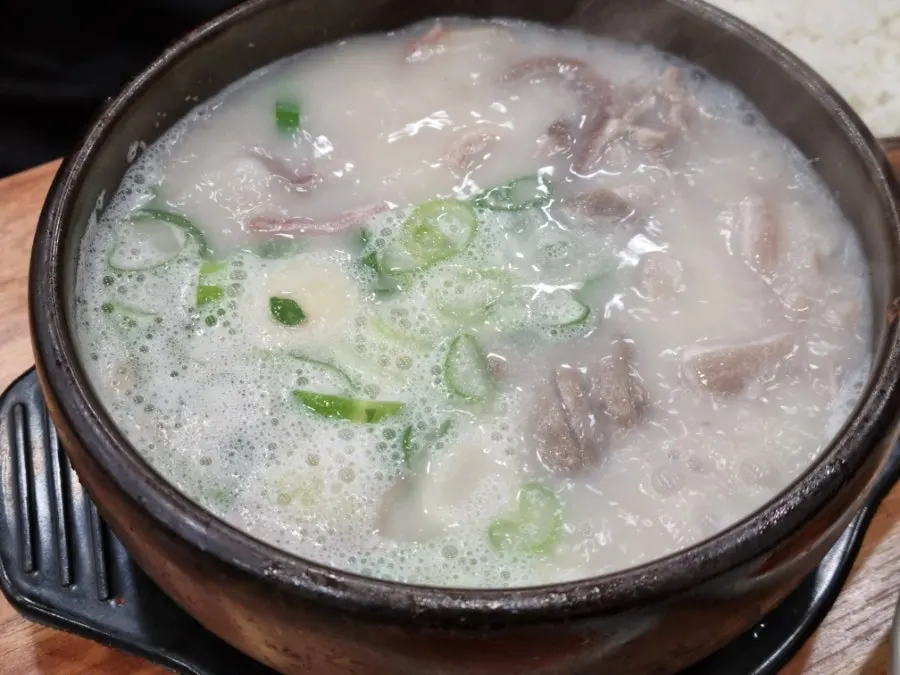 평안도 순대국 정식 한 그릇