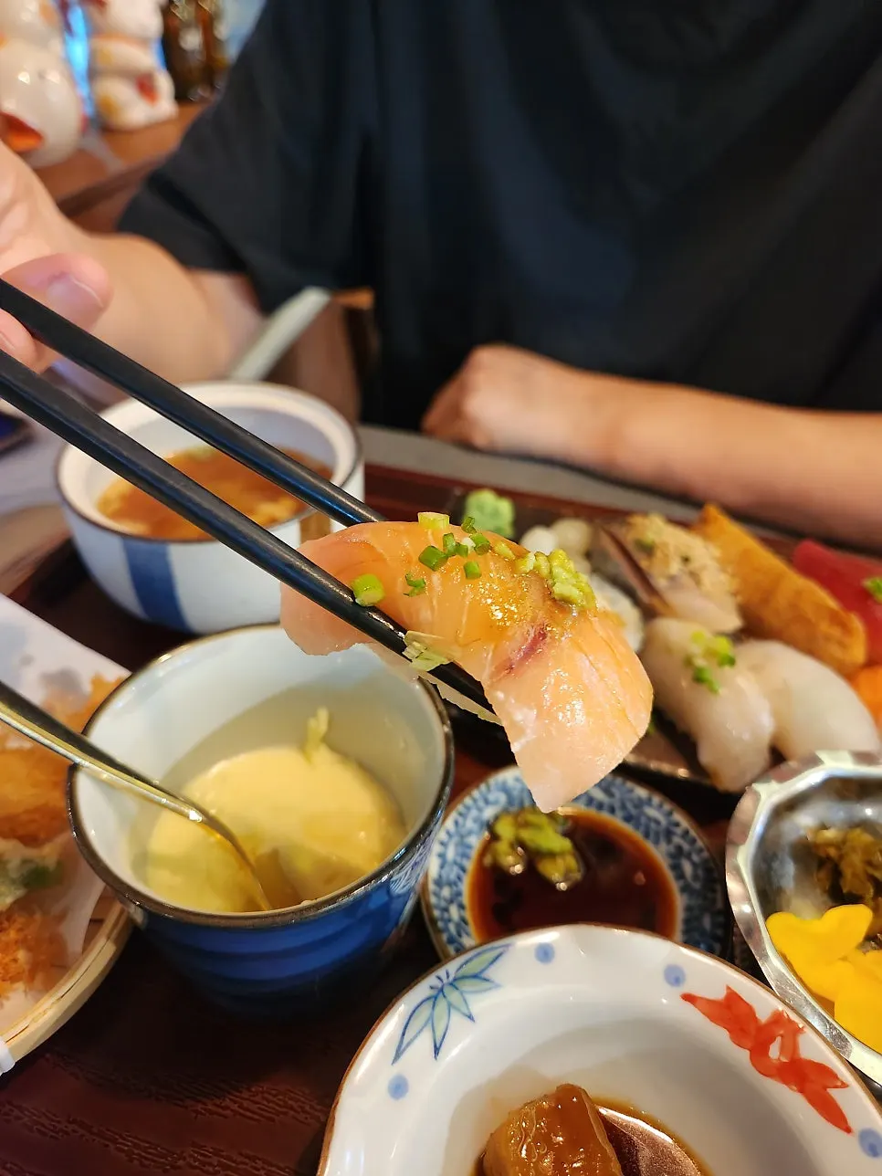 Sushi set meal scene