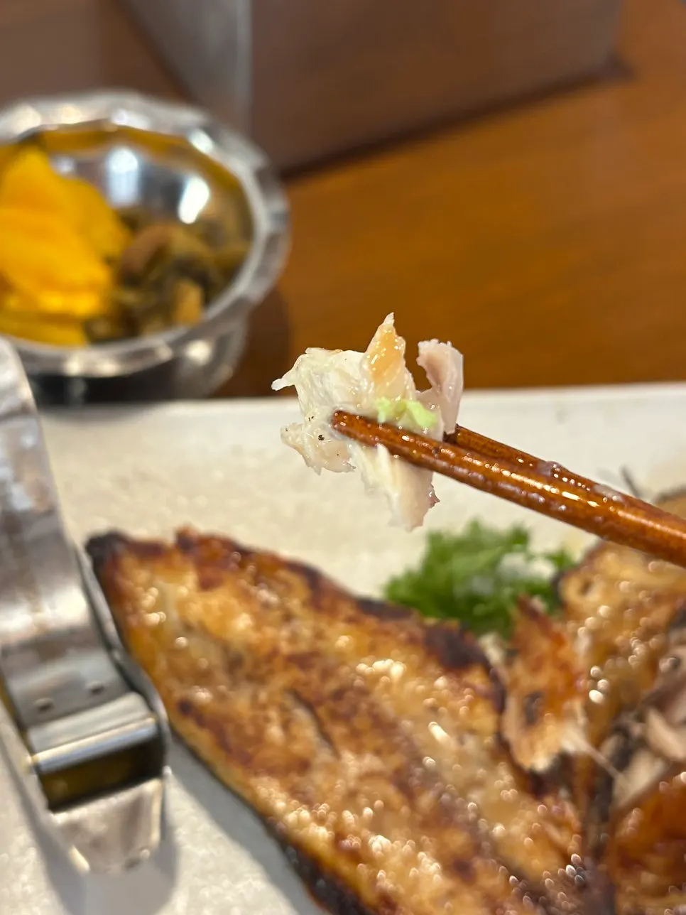 XL mackerel (half) miso-grilled