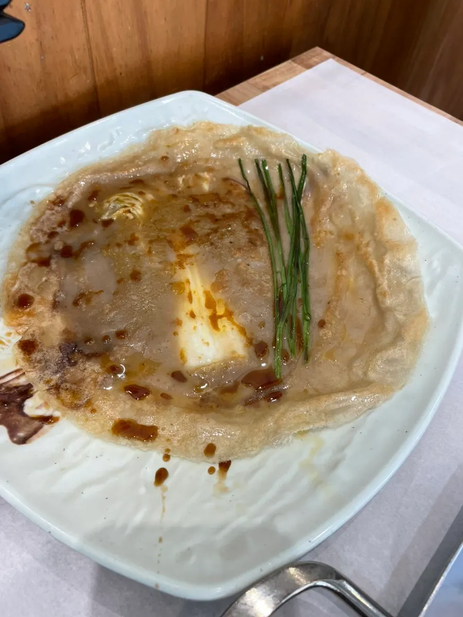 Buckwheat cabbage jeon and other banchan