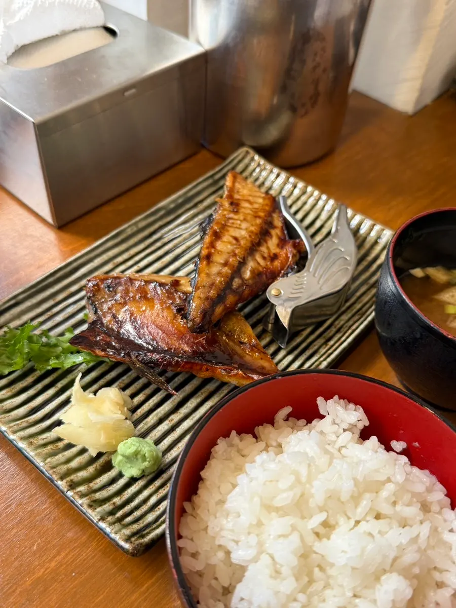 Cross-section of the tender grilled salmon