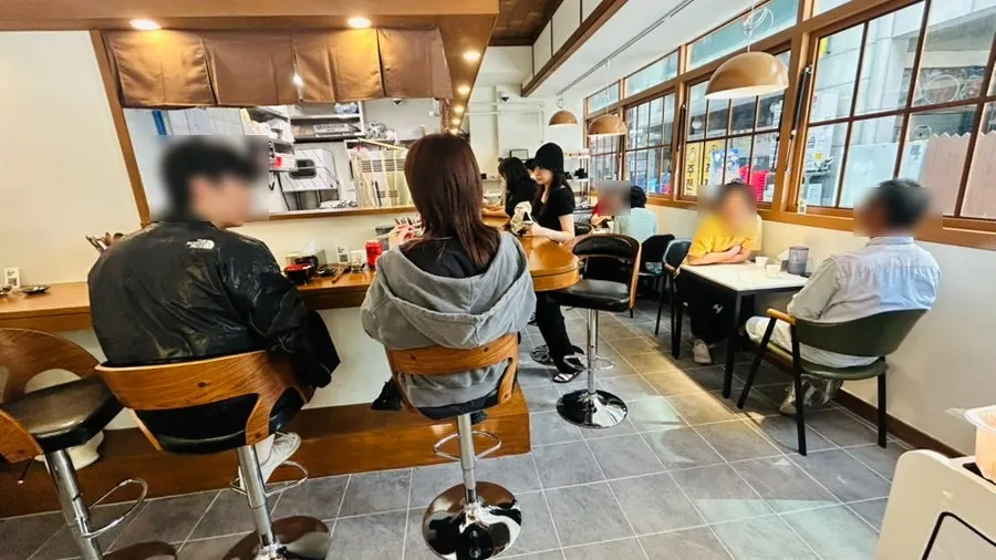Bar seating inside Min Cook Misoyaki