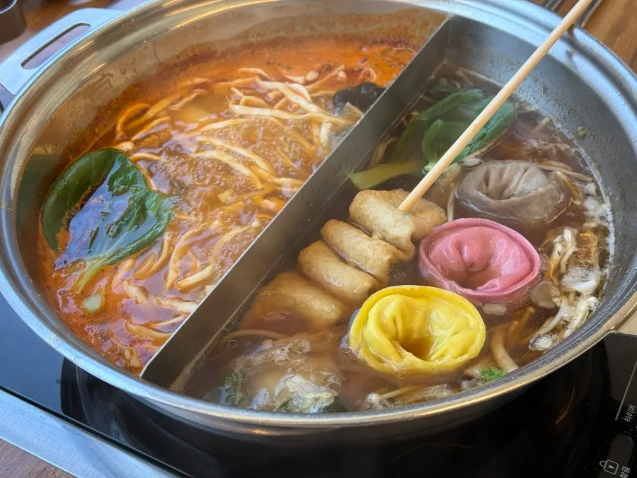 마무리로 끓인 칼국수사리
