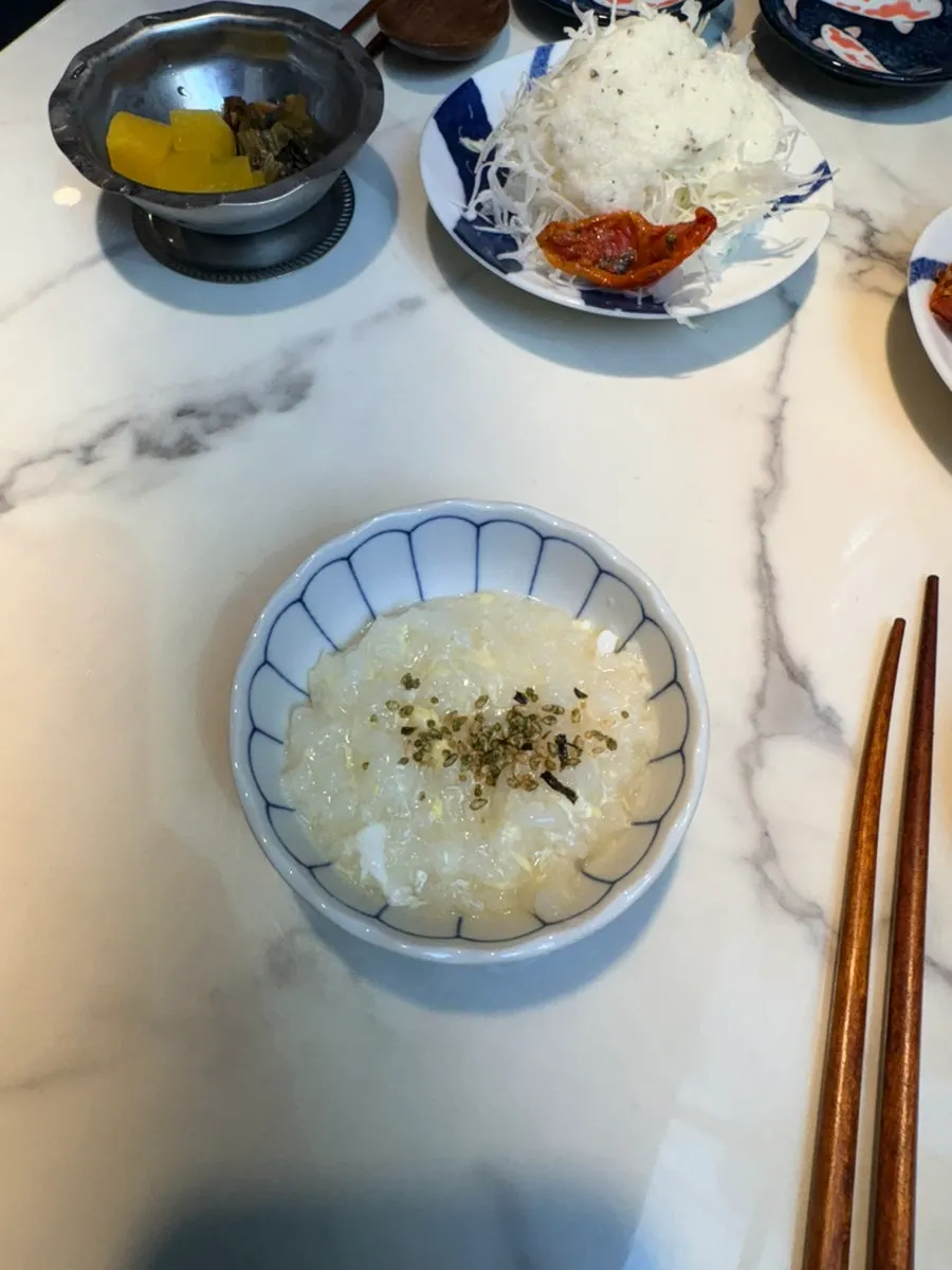 Table where menu selections were made at Min Cook Misoyaki