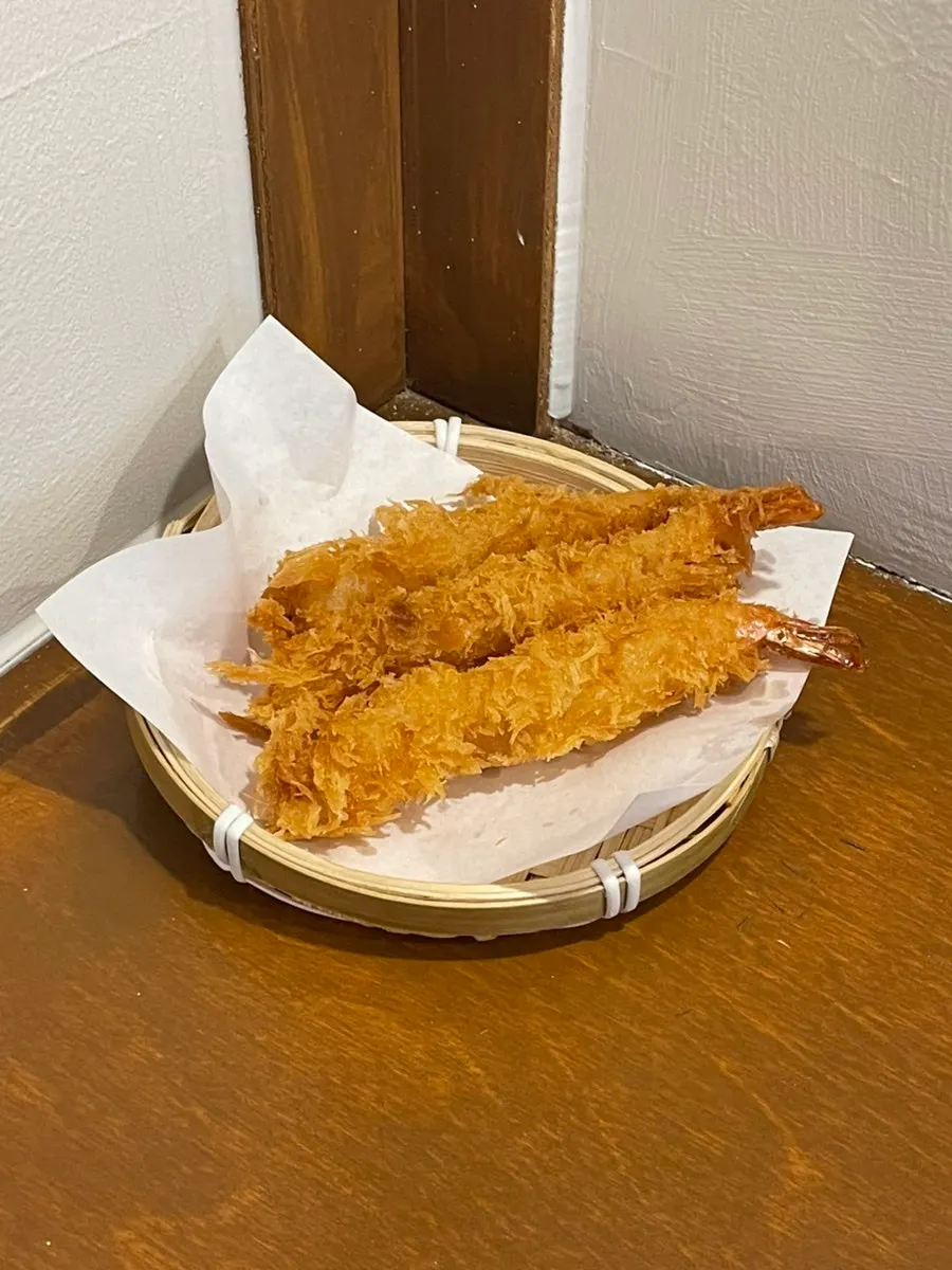 Three fried shrimp received through the receipt review event