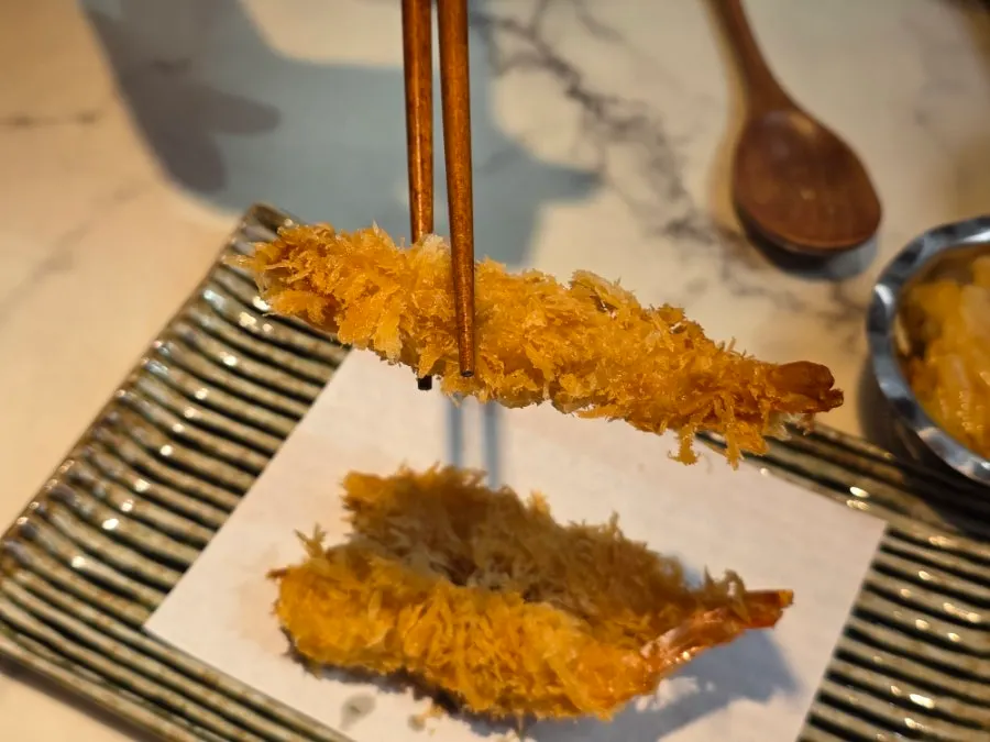Crispy handmade fried shrimp